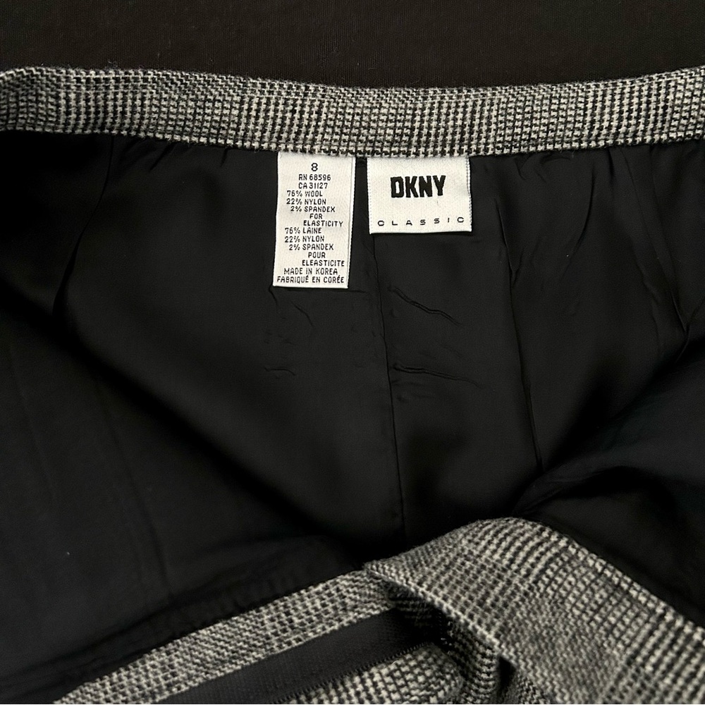 *EUC* Vtg. 90s DKNY Plaid Micro Mini Pencil Skirt - Sz. 8 - Picture 8 of 8